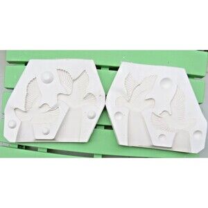 Duncan Vintage Doves Slip Mold DM-855 Ornaments or Accents